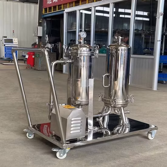 SS304 Stainless Steel Juice Multi Bag Filter Machine