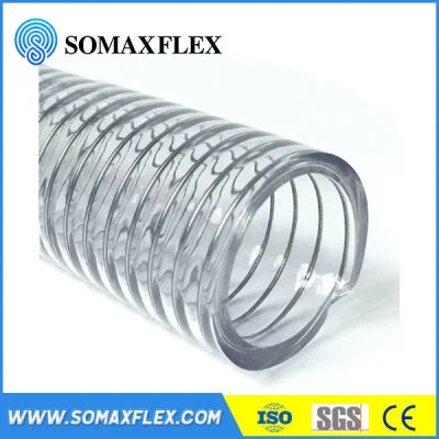 Flexible PVC Steel Wire Reinforced Food Grade Thunder Hose